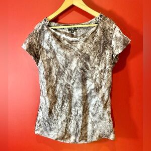 Jacob short sleeve blouse with cowl neckline size L